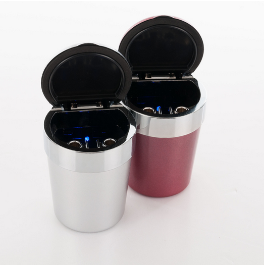 新款汽车用带灯烟灰缸车载烟灰缸汽车内饰用品产品图