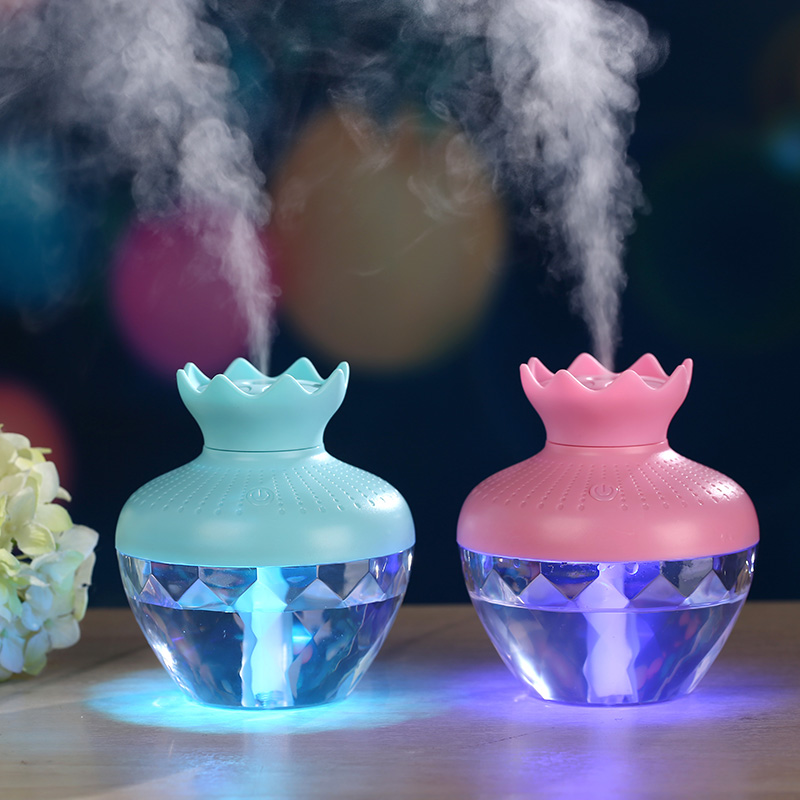 Creative Gift Lotus Mini usb Oxygenated ultrasonic negative ion air purification humidifier for home use