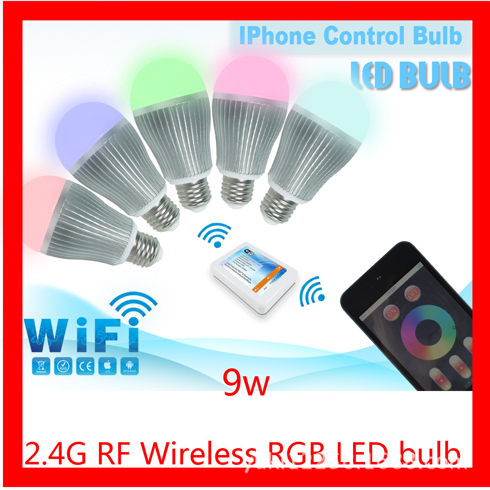 LED Intelligent bulb light WIFI intelligent control RGB bulb light