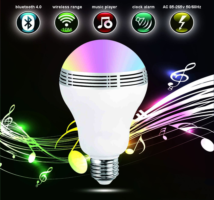 Wireless smart LED music color light bulb music color light Bluetooth smart