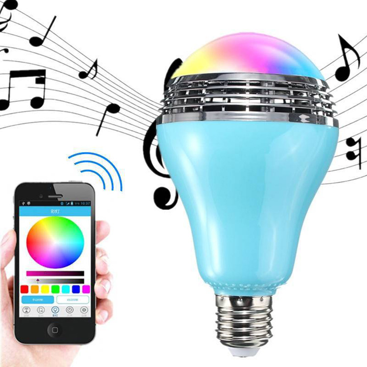 LED Bluetooth Audio light APP Music bulb LED seven-color music light