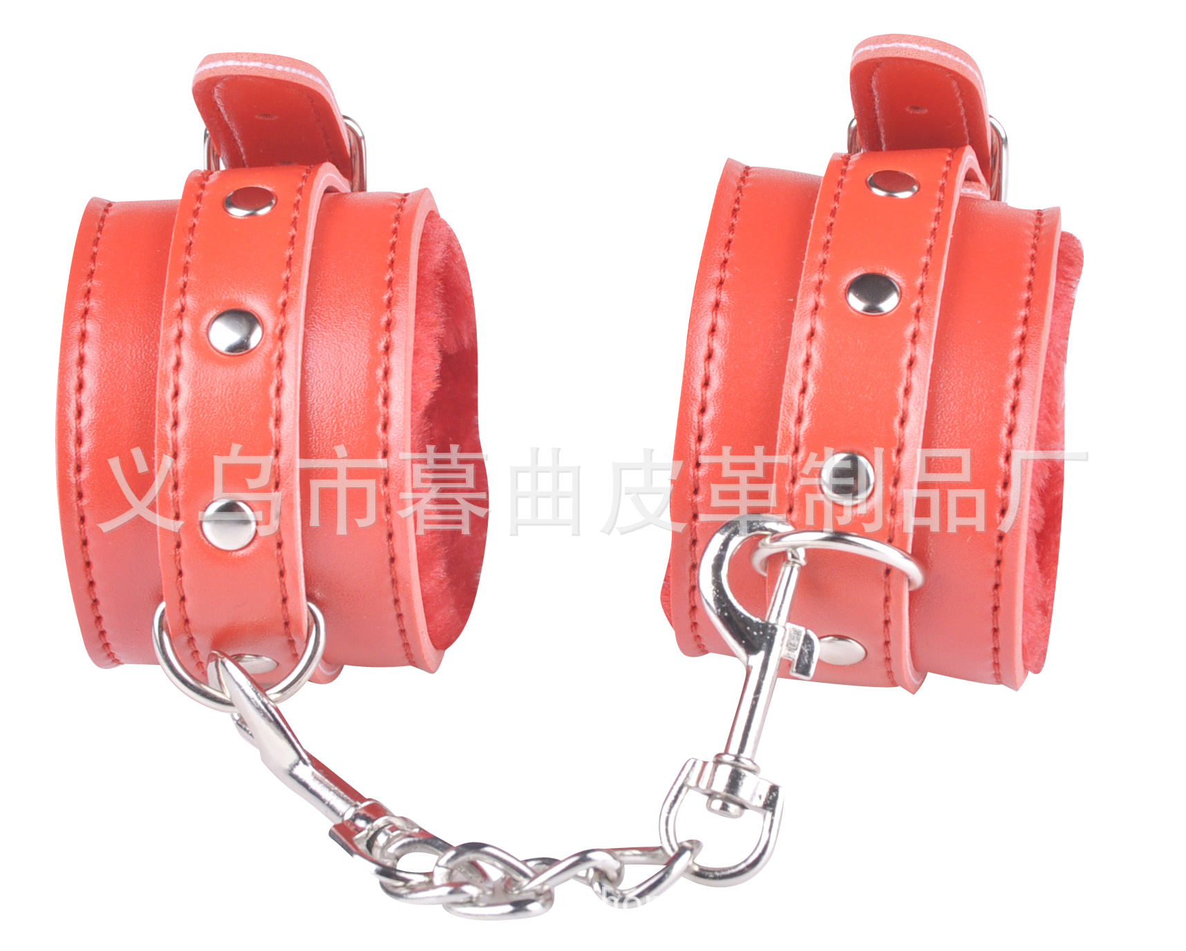 广东成人用品市场货源加盟环保毛绒皮革七件套装产品图