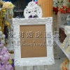 New high-end wedding prop display stand, wooden frame, photo frame, crown welcome stand, white and gold wedding props details Picture