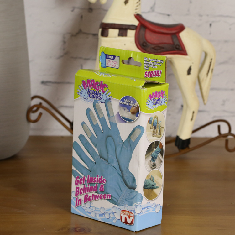 TV magic bristle gloves Household cleaning gloves