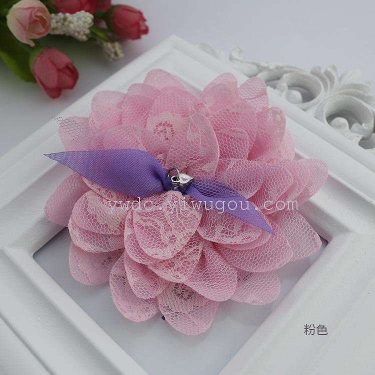 Korean version baby headwear, large net flower, baby girl hair band, children's hair band, hair accessory, headband flower, handcrafted small flower accessories and accessories Application Scenario