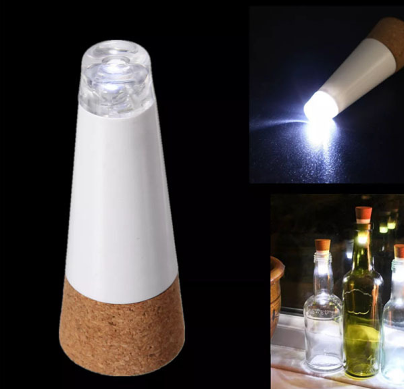 LED luminous wine bottle light usb charging bottle plug light creative night light