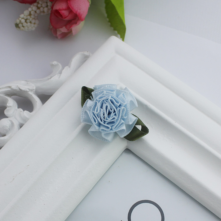 Multi-color handmade DIY three-dimensional ribbon flower clothing, accessories and corsages details Picture