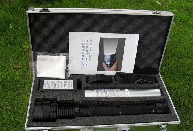 Factory direct sales of hernia lamps, high-intensity flashlights, new outdoor aluminum alloy flashlight box sets for wholesale details Picture