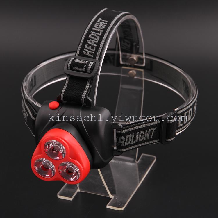 Jingsha gathering wears a camping running headlamp, a bright high-power fishing lamp, a HK-136 headlamp