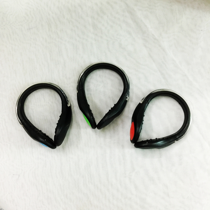 夜间发光人Led运动鞋夹跑步发光鞋灯产品图