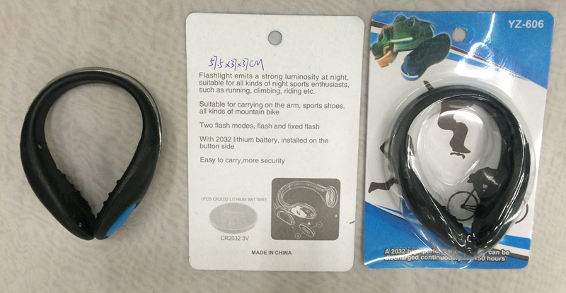 夜间发光人Led运动鞋夹跑步发光鞋灯细节图