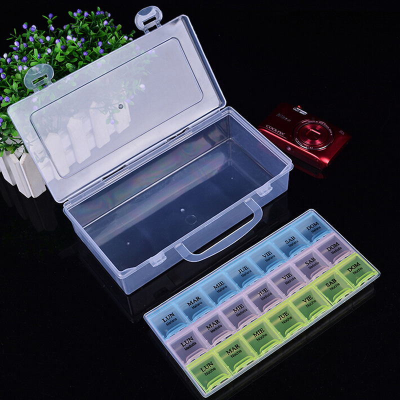 21 Panel Print Medicine Box + Handle Storage Box Accessories Category Makeup Box Application Scenario