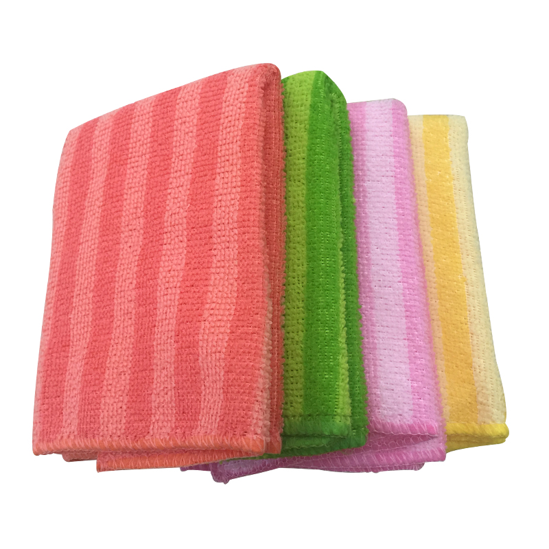 Pack color wide stripe microfiber cloth scrub cloth cleaning cloth furniture car glass thumbnail
