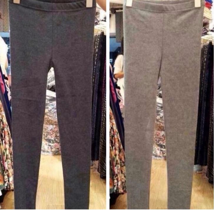 Autumn and winter lean high stretch cotton wool nine point leggings woman