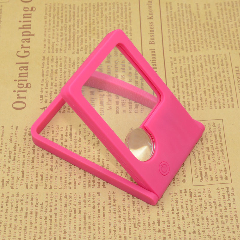 (Jinghui) Manufacturers direct card name card type banknote inspection with three LED lamp magnifying glass TH7008