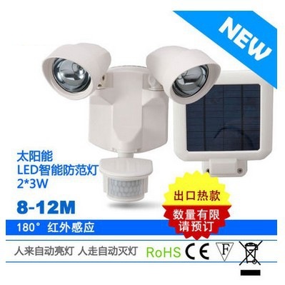 Japanese LED solar infrared sensor light Garden light garage light 6W Japanese CREE light