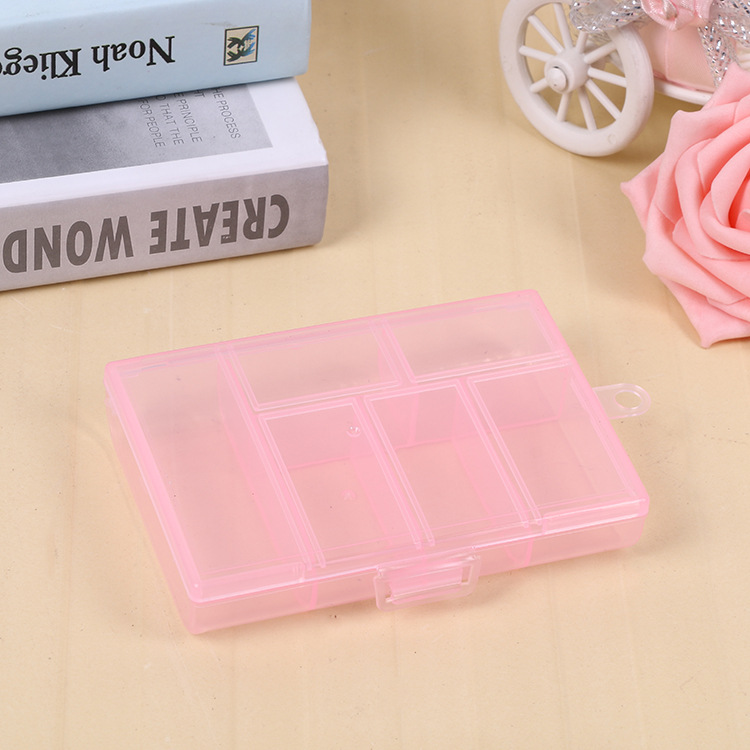 One-piece irregular six-box Plastic PP storage box Jewelry accessories fishing gear accessories box thumbnail