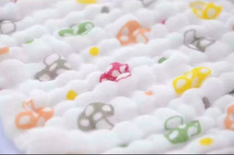 Pure Cotton Printed Folding Square Towel Universal Easy To Use Pure Cotton Super Towel Skin Friendly Saliva Towel Soft And Comfortable Application Scenario