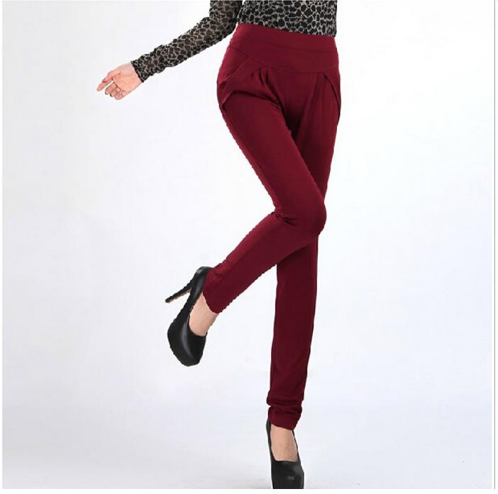 Harun pants, casual pants, spring style Korean trendy long pants, small feet, high waist, plus-size women's wear, slimming, slimming women details Picture