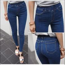 2016 new cotton elastic jeans for women pants