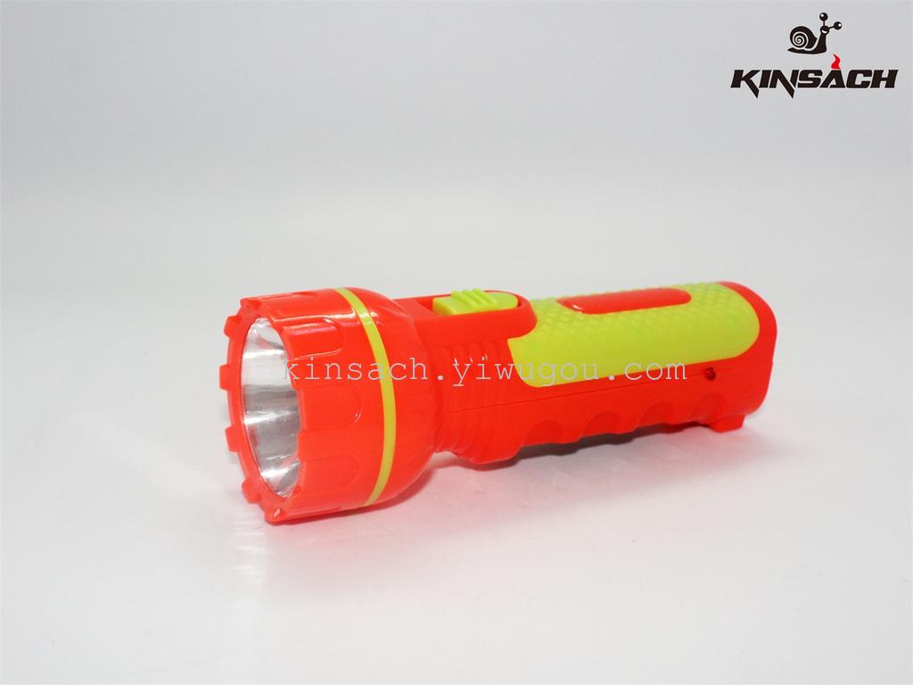 Jingsha Poly supplies LED rechargeable plastic flashlight 529 flashlight