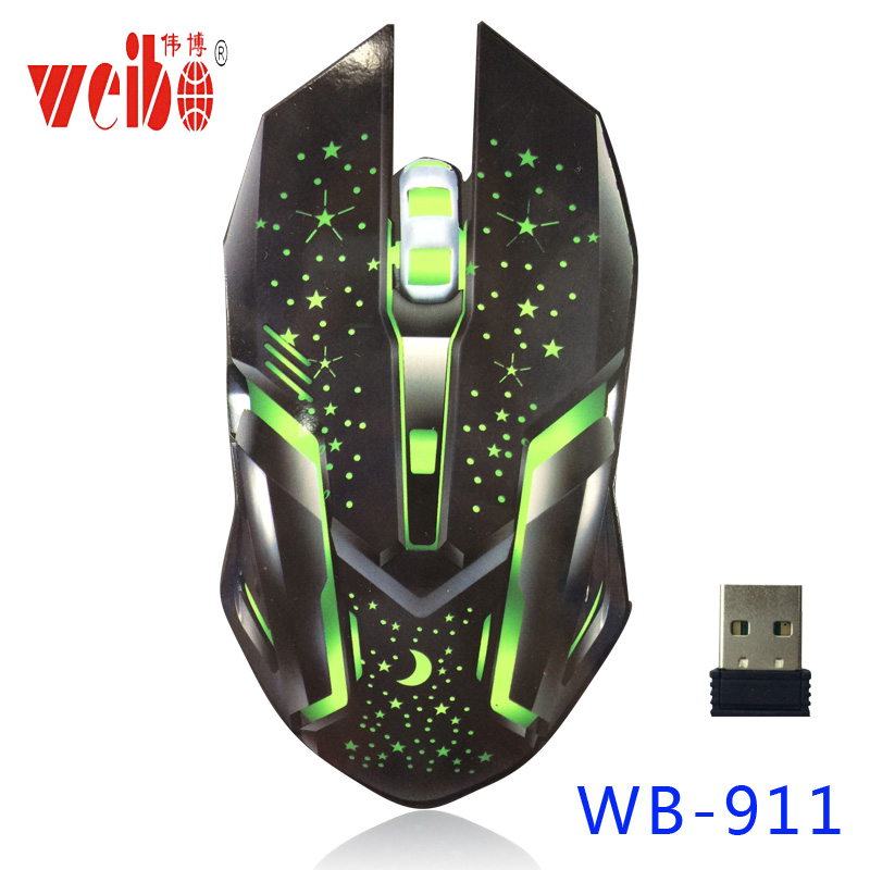 义乌好货 weibo伟博WB-911游戏无线充电鼠标10米2.4G详情图3