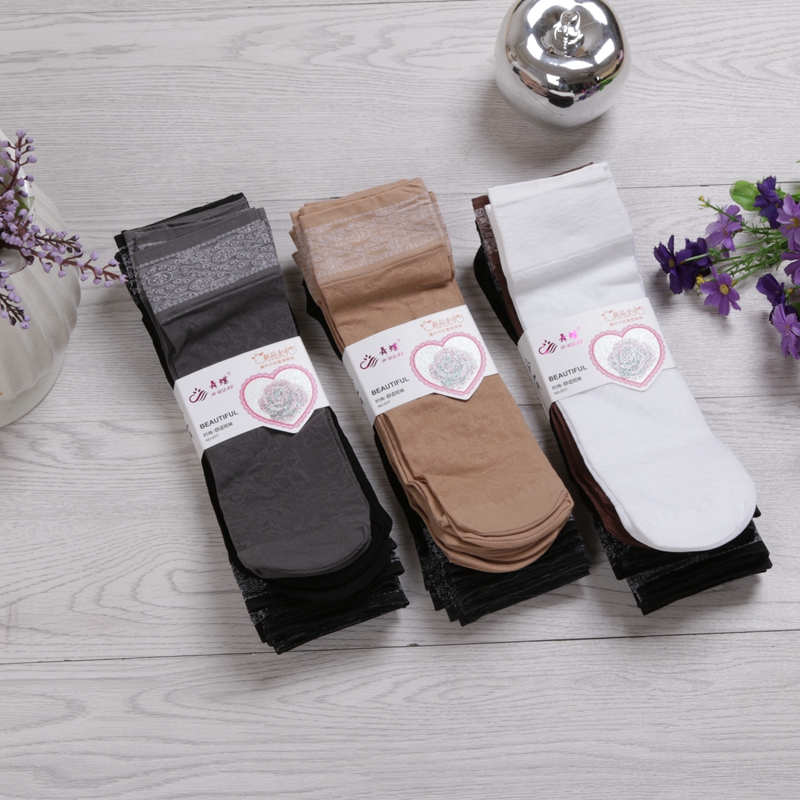 舞蝶欢鹿短袜提花春夏新品精梳棉短筒袜提字休闲短袜图