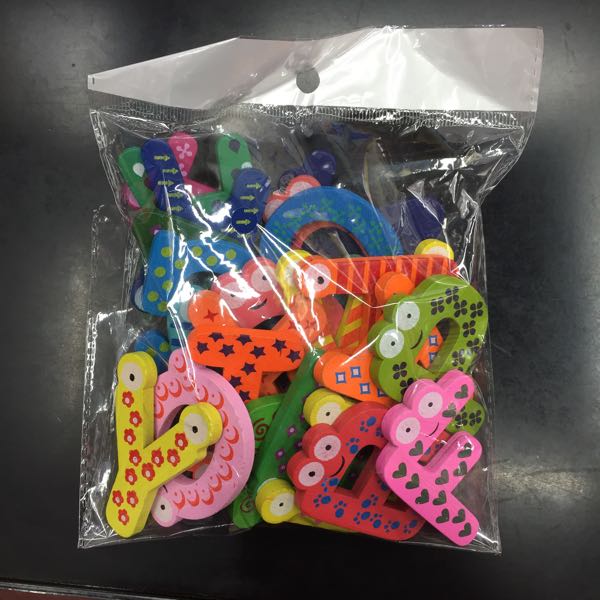 木质早教冰箱贴磁贴韩国益智玩具磁性贴字母拼音数字贴儿童卡通贴产品图