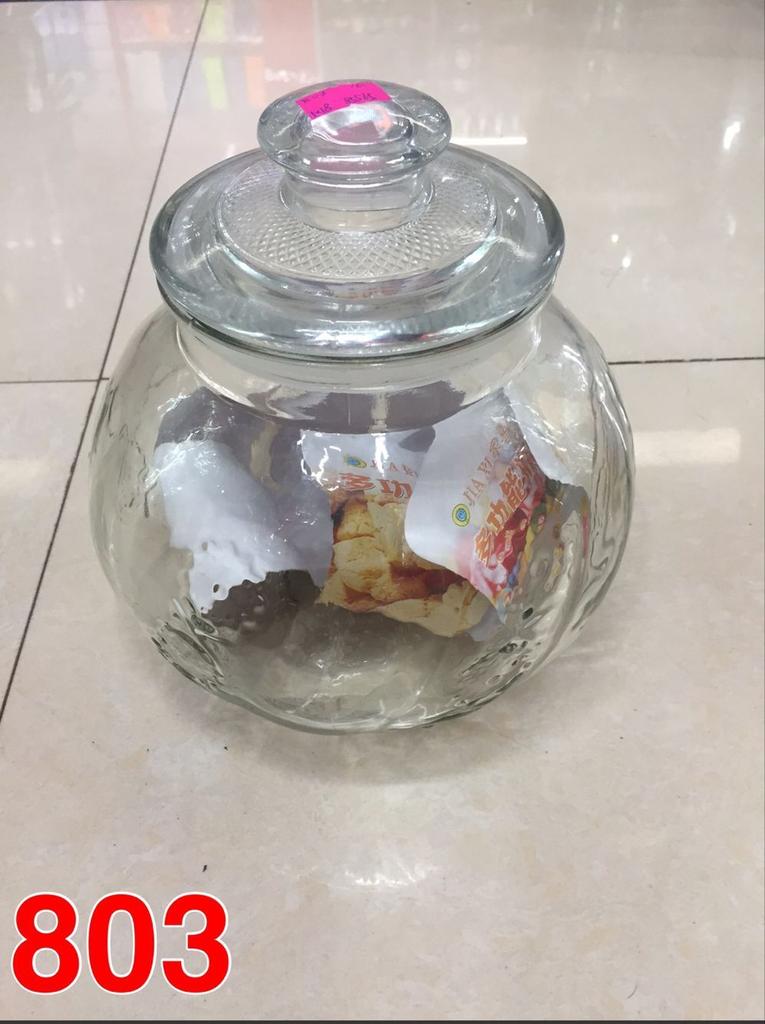 玻璃制品 玻璃储物罐801细节图