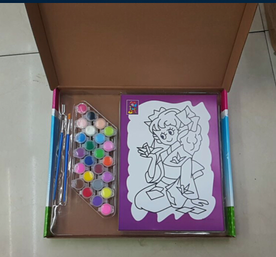 Children's hand-painted watercolor doodle multi-picture set, DIY beginner's handcrafting for kindergartens details Picture