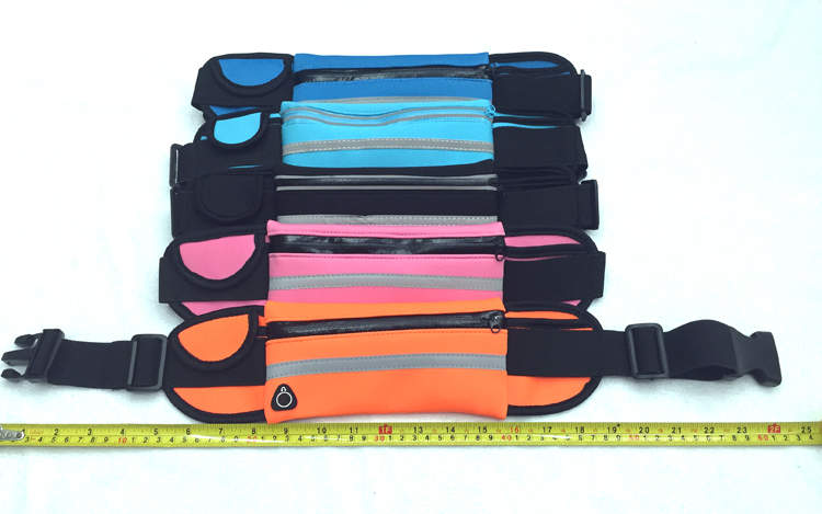 Breathable and comfortable diving material, widened reflective, large-capacity sports waist bag, large stock for outdoor sports, running Application Scenario
