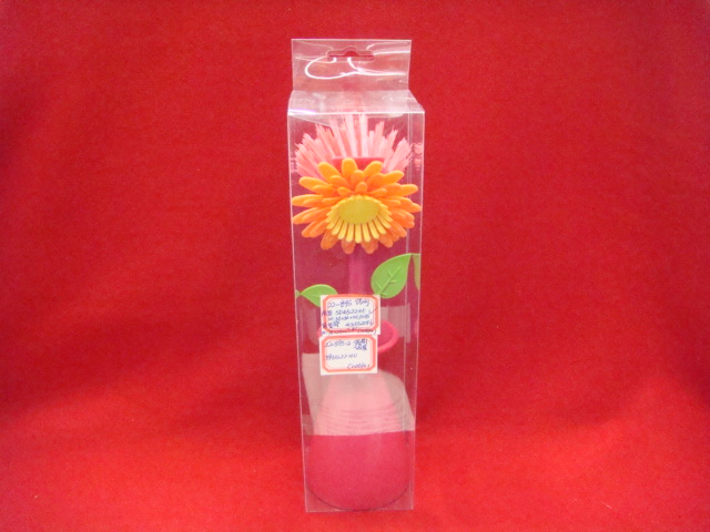 创意时尚太阳花锅刷 塑料刷 带座锅刷 厂家直销