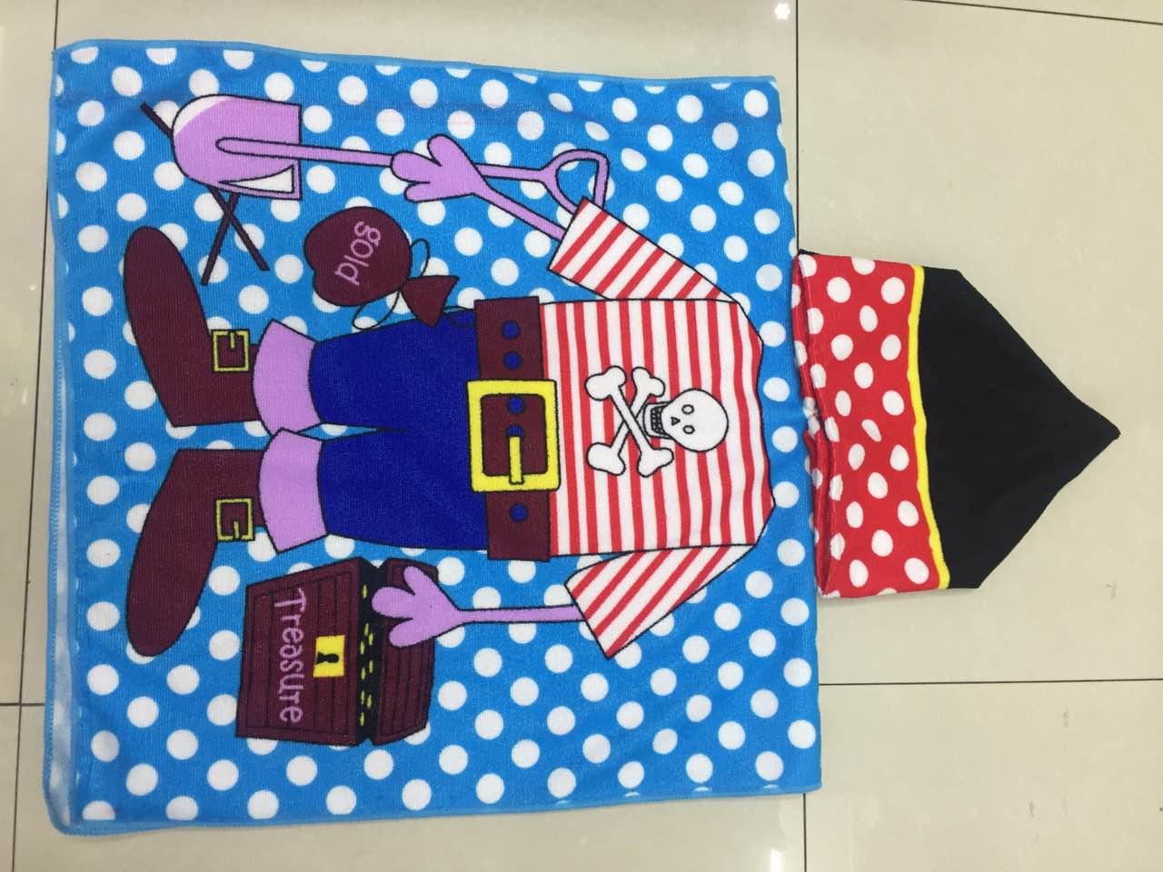 Microfiber reactive printed children's capes, children's bath towels, printed cloaks, printed bath towels details Picture