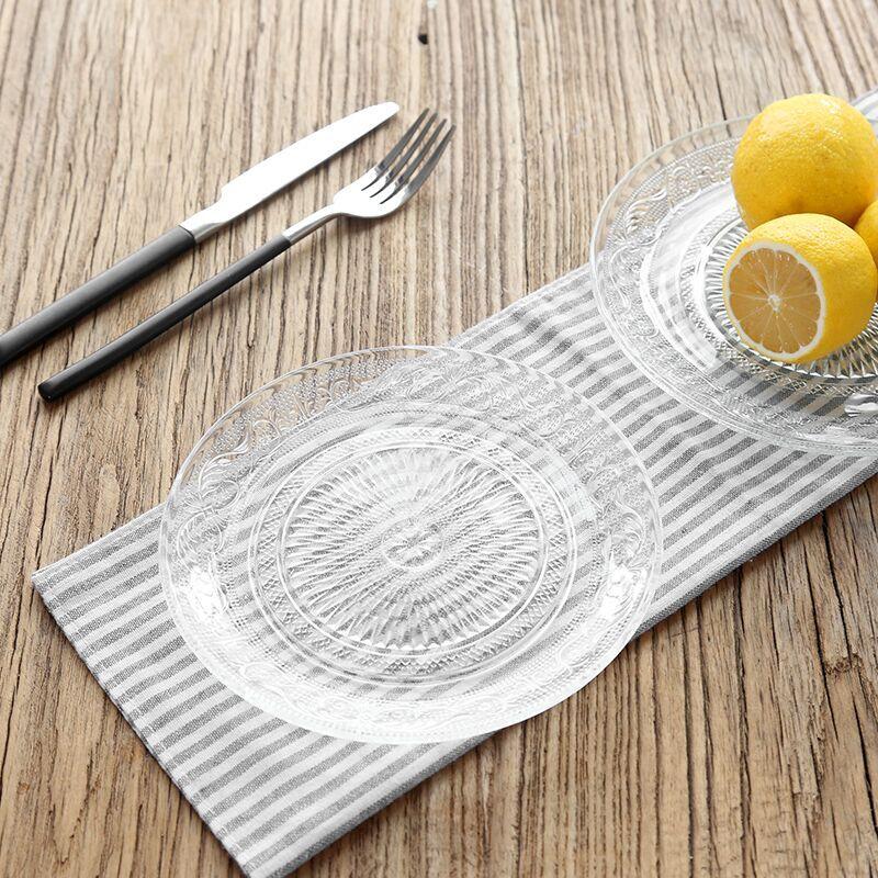 欧式水果盘创意玻璃果盘客厅现代家用干果盘简约水果盘子家居茶盘细节图