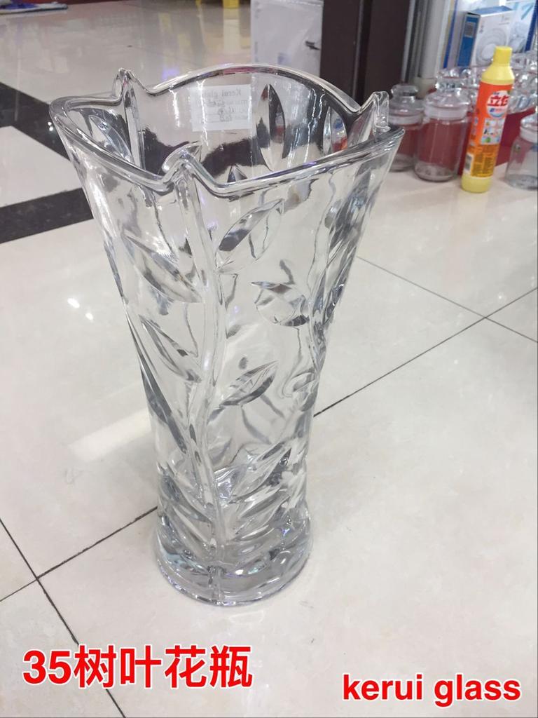 加厚大号透明玻璃花瓶 百合玫瑰花瓶插花器富贵竹大号家居装饰