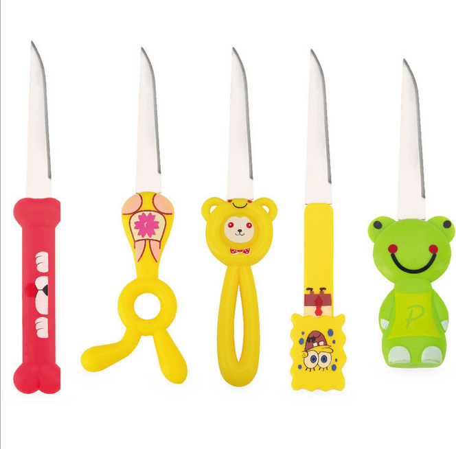 Stainless steel knife cartoon tableware for kids