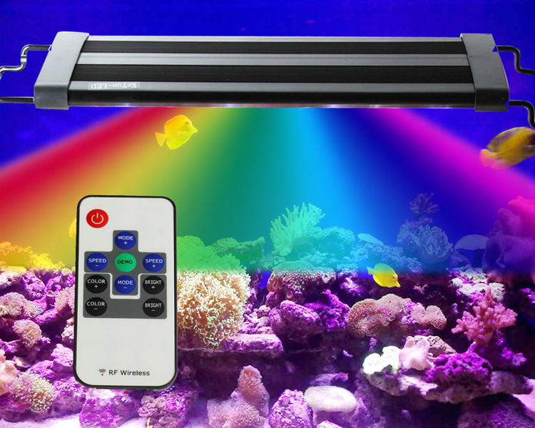 5050RGB remote control pull rod shelf lamp aquarium lamp RF radio frequency