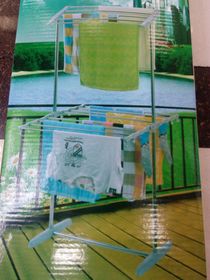 Creative double layer shelving Cool towel rack Drying rack mobile folding