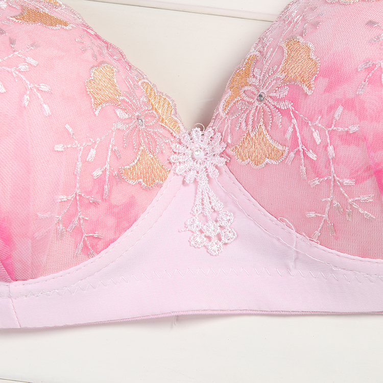 The New Classic Bra Without Underwire Adjustment Type Gathering Sports Underwear Embroidered Bra Yiwu Manufacturers Stall Supply Specification drawing