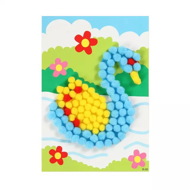 R plush ball collage, handcrafted Application Scenario