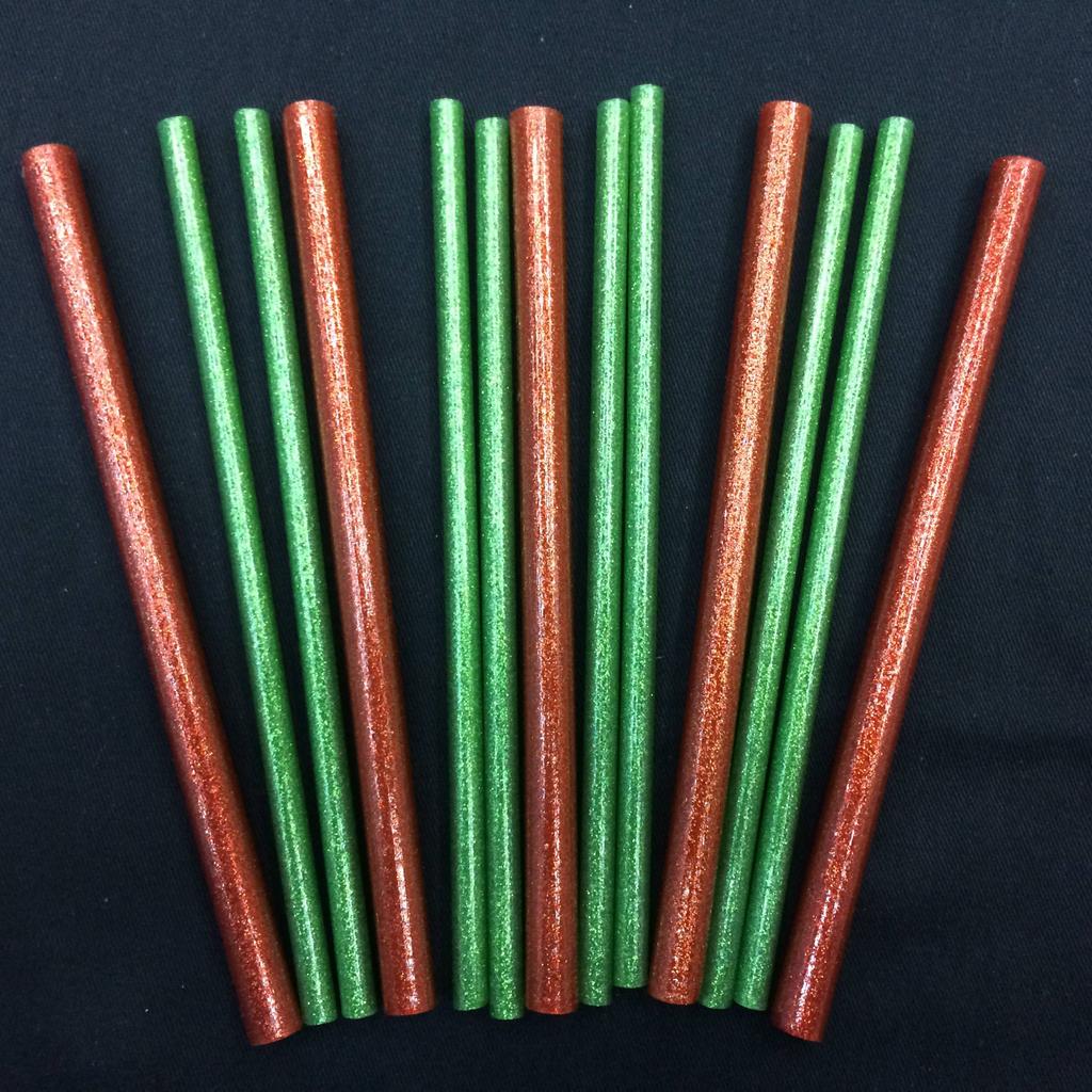 【 Guke 】 Color flash hot melt adhesive stick hot sol strip flash hot melt adhesive Gold onion powder hot melt adhesive