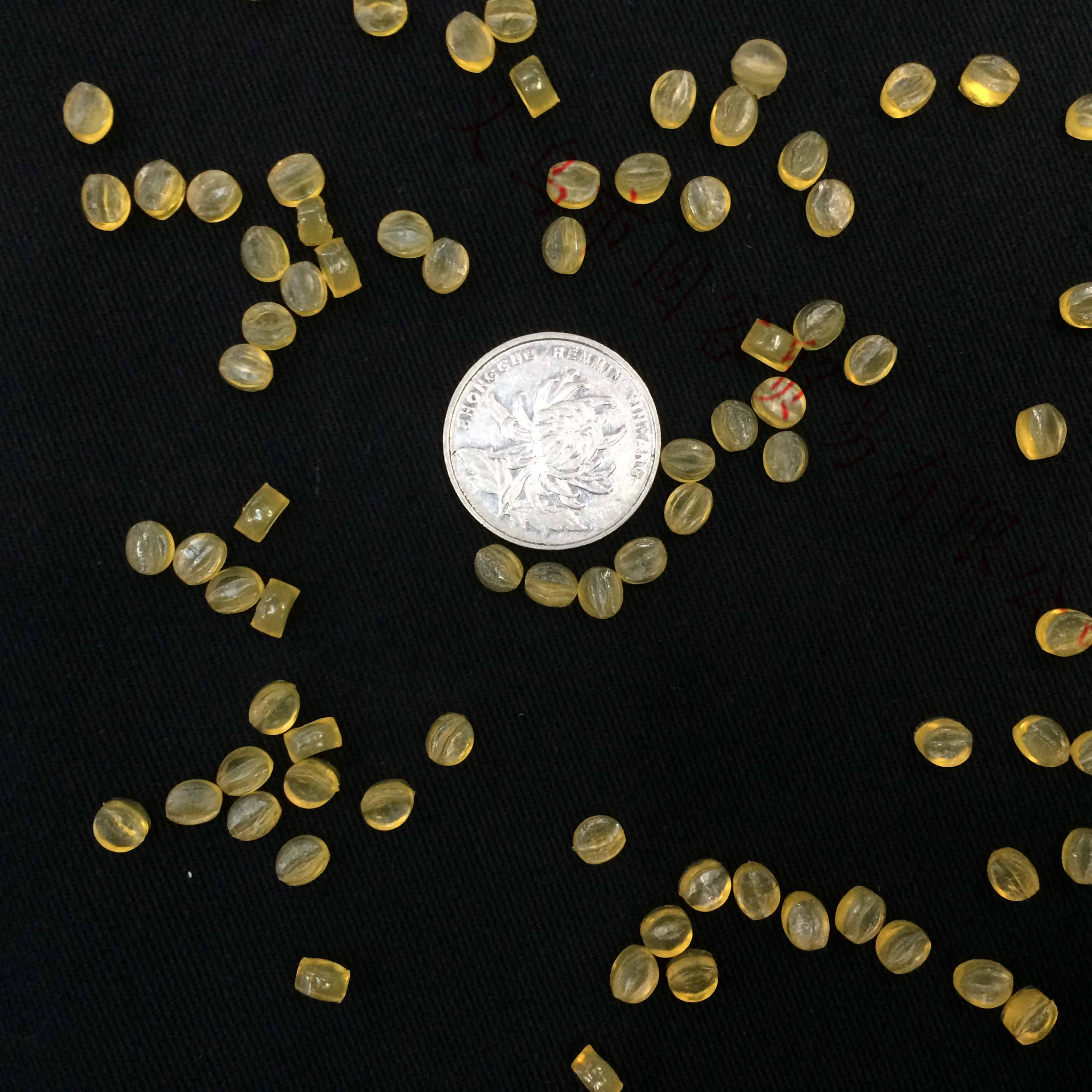【 Guke 】 Yellow transparent rubber granules hot melt rubber granules wireless glue machine special rubber granules smokeless and tasteless thumbnail