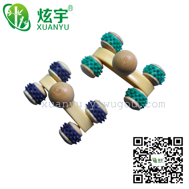 高品质足底按摩器日用品 木质脚底按摩器细节图