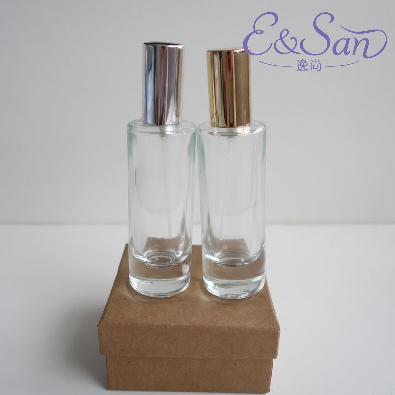 透明直圆形香水瓶/玻璃空瓶/喷雾瓶化妆品瓶详情图1