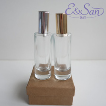 透明直圆形香水瓶/玻璃空瓶/喷雾瓶化妆品瓶