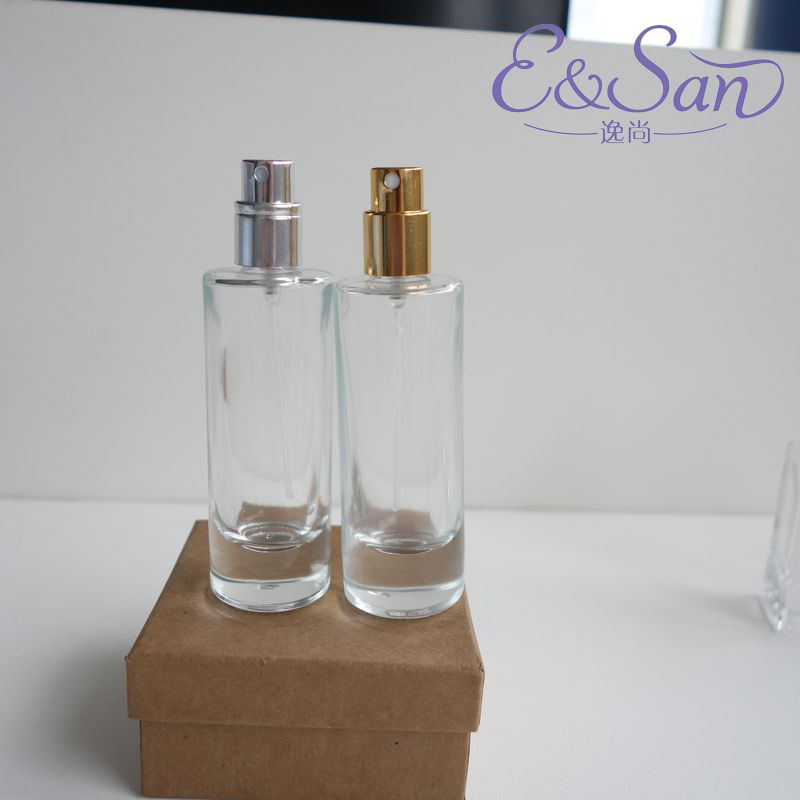 透明直圆形香水瓶/玻璃空瓶/喷雾瓶化妆品瓶详情图2
