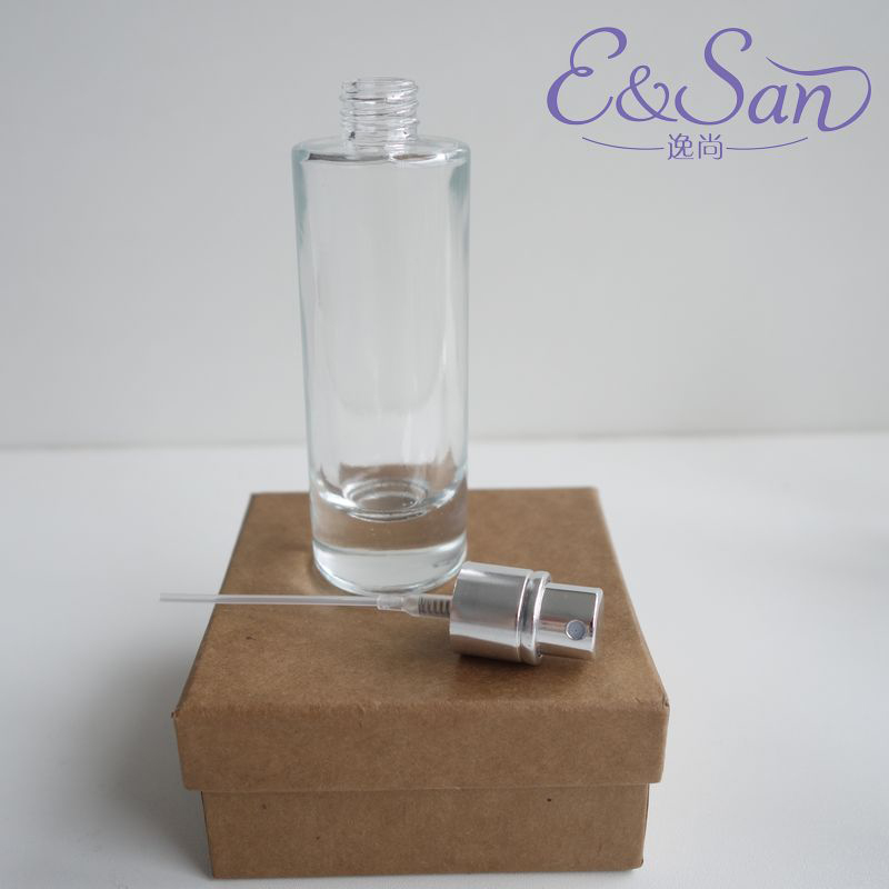 透明直圆形香水瓶/玻璃空瓶/喷雾瓶化妆品瓶详情图4