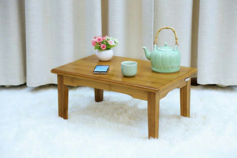 百山九川楠竹炕桌榻榻米折叠桌竹儿童学习收纳床上电脑桌正品细节图