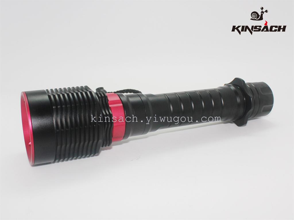 Jingsha Telescopic Bright Light Gift custom XHP70-32650 electric torch