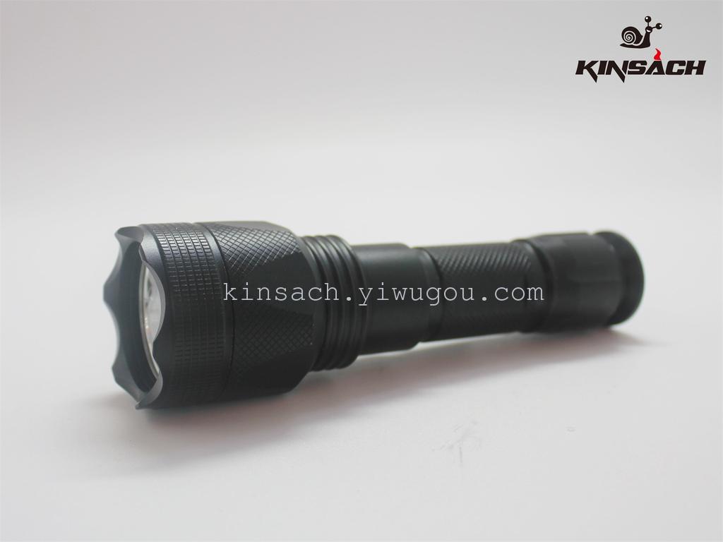 Jingsha Poly Telescopic Zoom Strong Light gift custom mini 8795 flashlight thumbnail